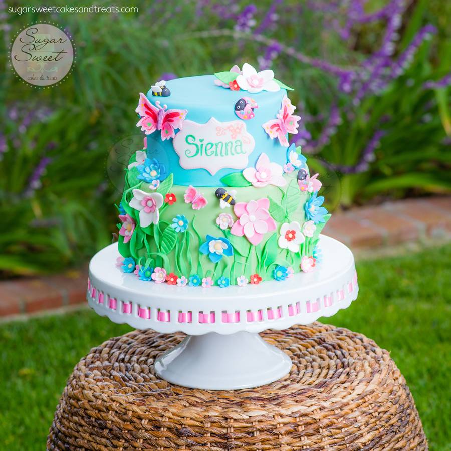 Flower Garden Birthday Cake