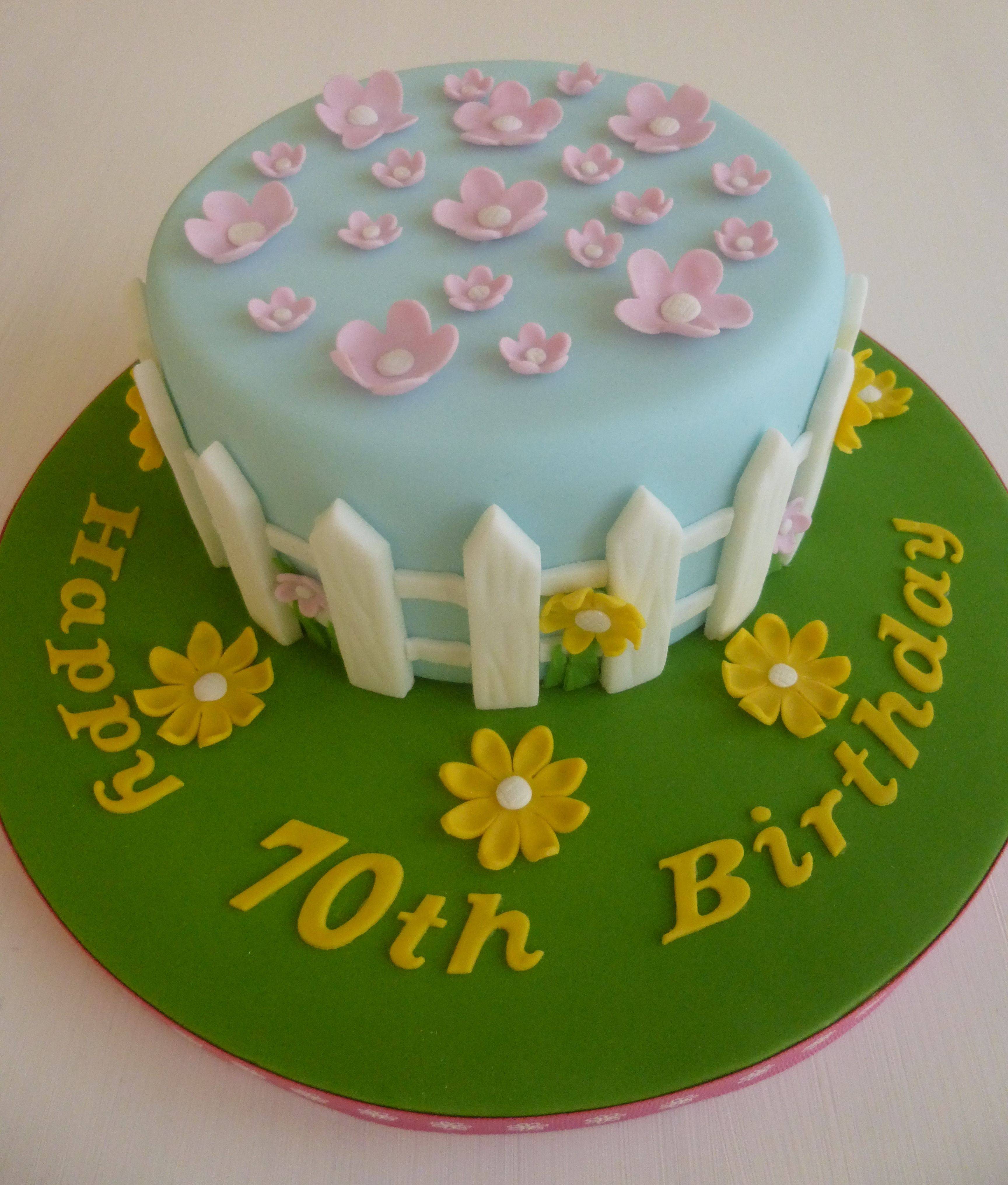 Garden Retirement Cake