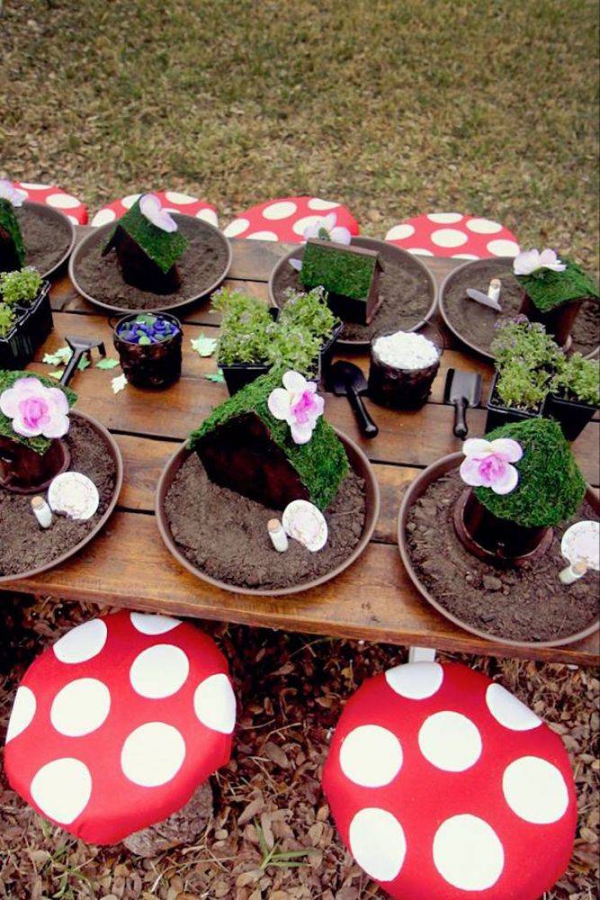 Karas Party Ideas Fairy Garden Themed St Birthday Party