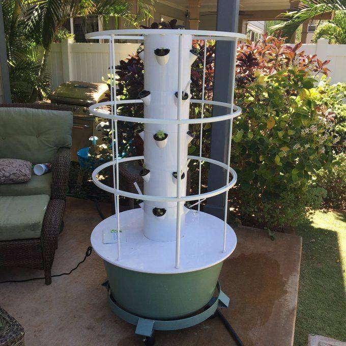 Vertical Aeroponics System Home Tower Gardening Indoor Hydroponic