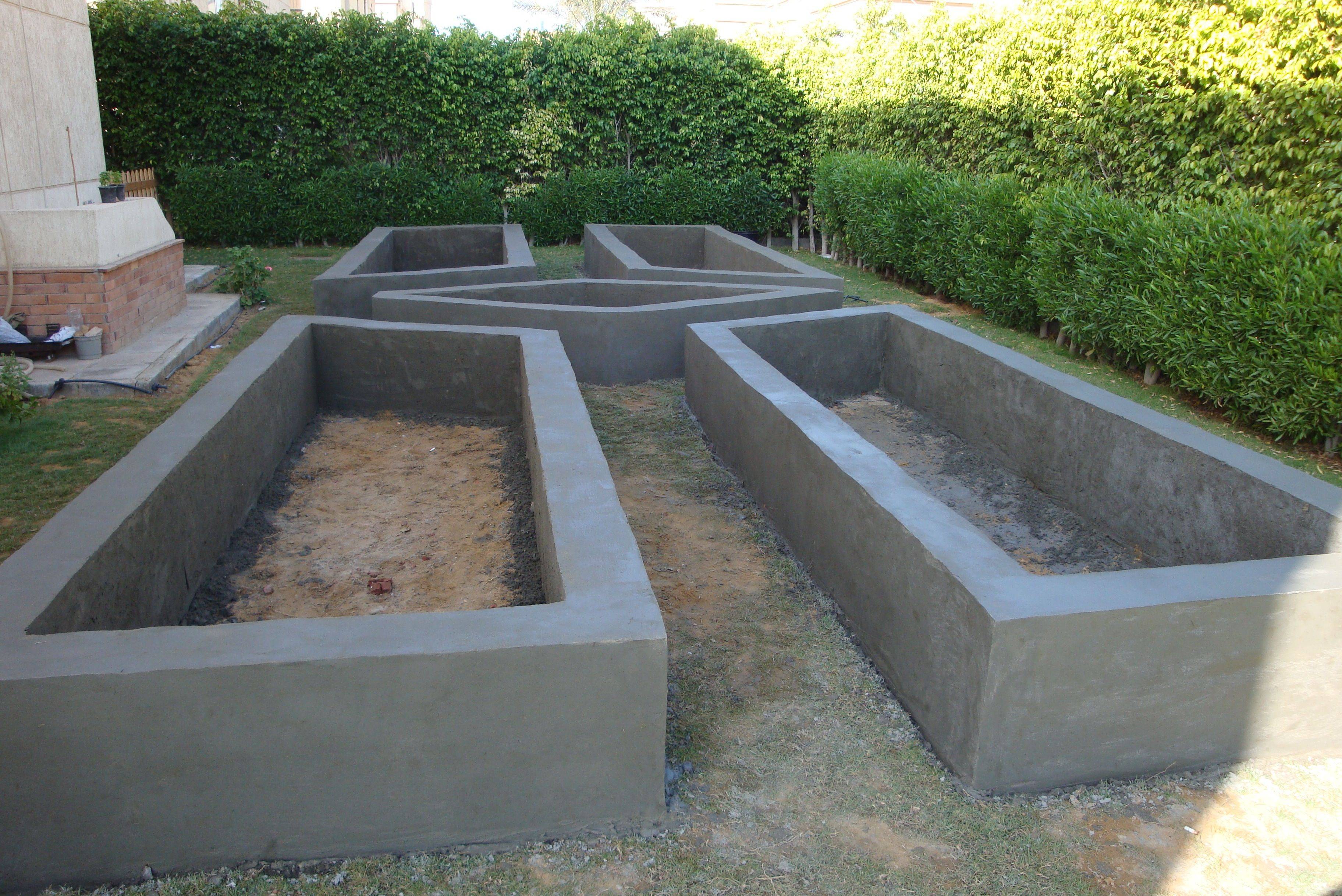 Raised Concrete Garden Bed Concrete Garden