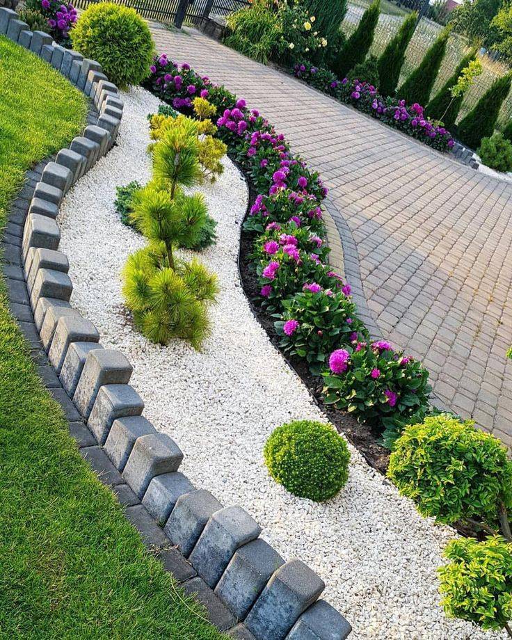 Rectangle Backyard Landscape Ideas