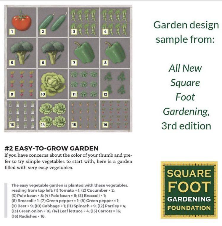 Square Foot Garden Planting Plan