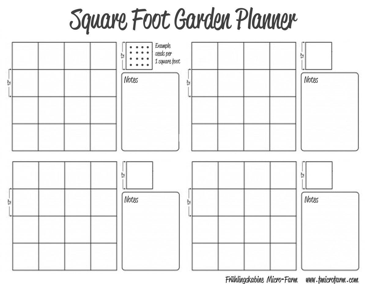 Square Foot Gardening Layout Mouade Agafay