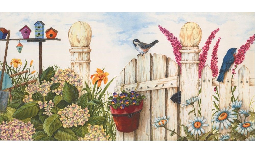 Prepasted Wall Border Bloomed Roses