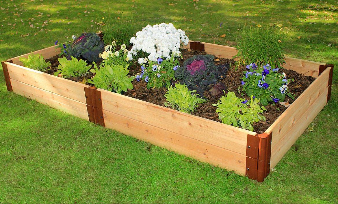 Cedar Complete Raised Garden Bed Kit X X