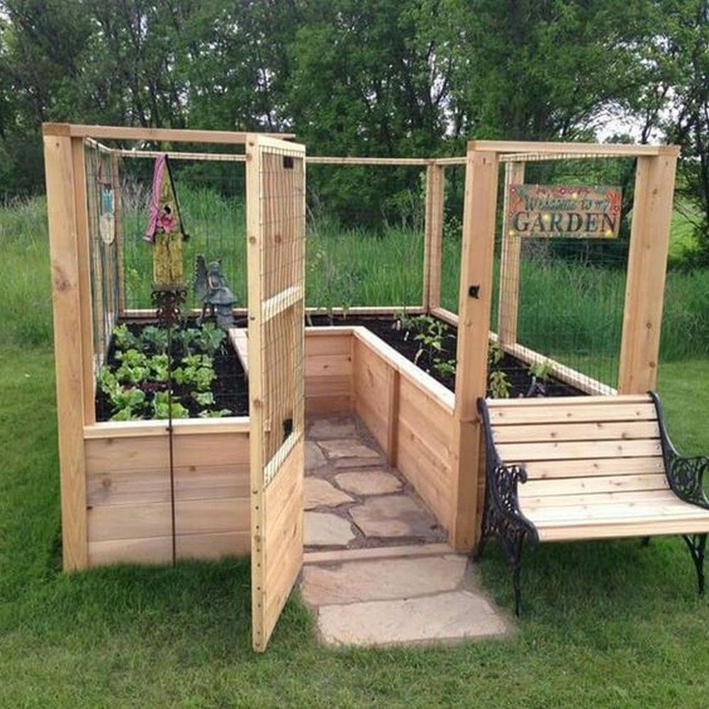 A Raised And Enclosed Garden Bed