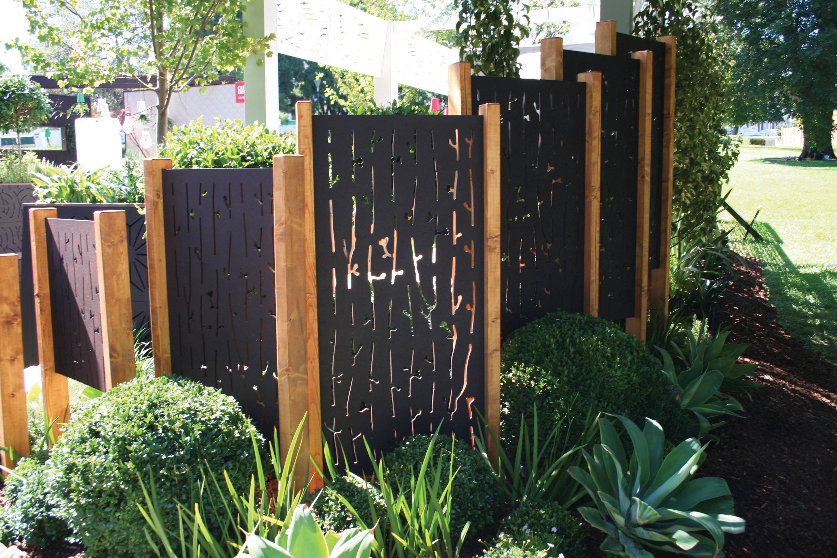 Contemporary Metal Fencing Burford Garden
