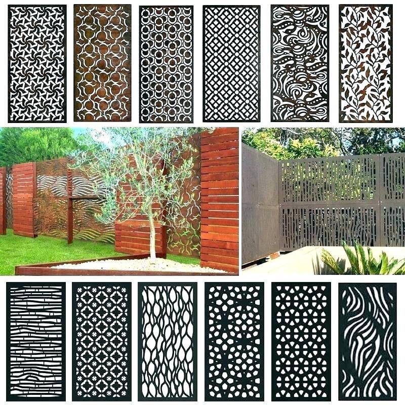 Flowerburst Metal Privacy Screen Decorative Panel Outdoor Etsy