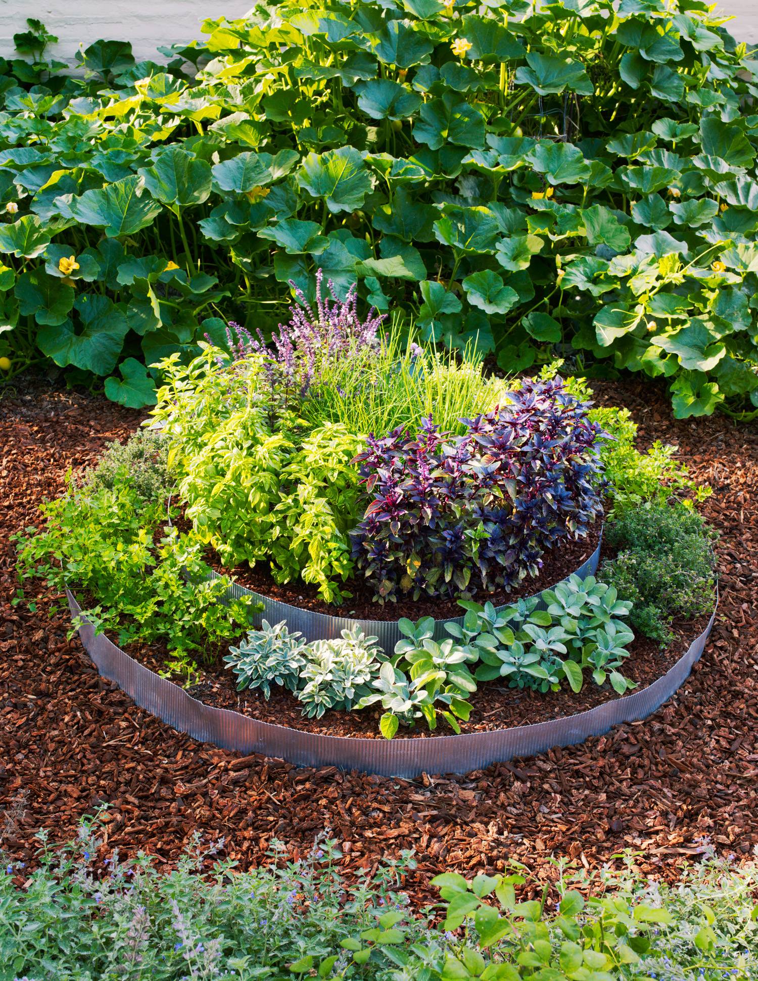 Garden Small Round Herb Garden Design