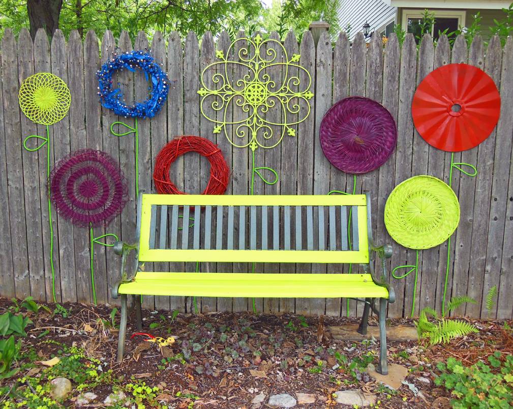 Dark Blueeggplant Purple Flowers Wall Art Recycled Plastic