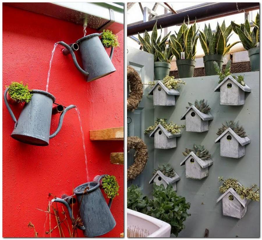 A Recycled Garden Fence Flower Folk Art Display Shawna