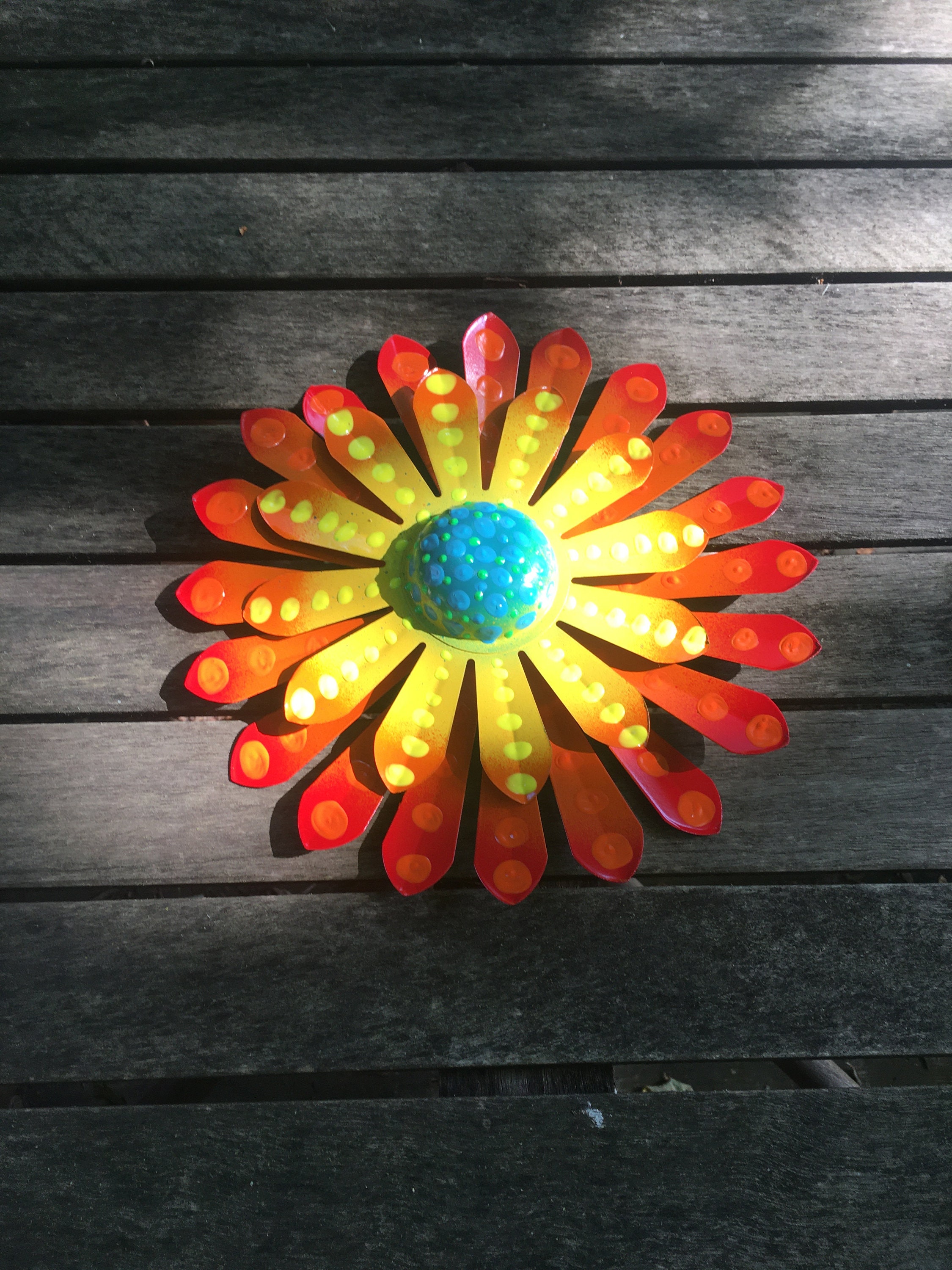 Metal Wall Flowers Garden Wall Art Fence Flowers Outdoor Metal Flower