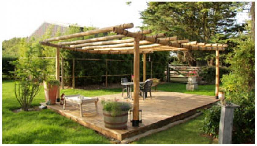 Cali Bamboo Poles Pergola