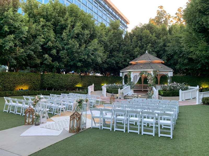 Proposal Disneyland Hotel Rose Court Garden Wedding Ideas