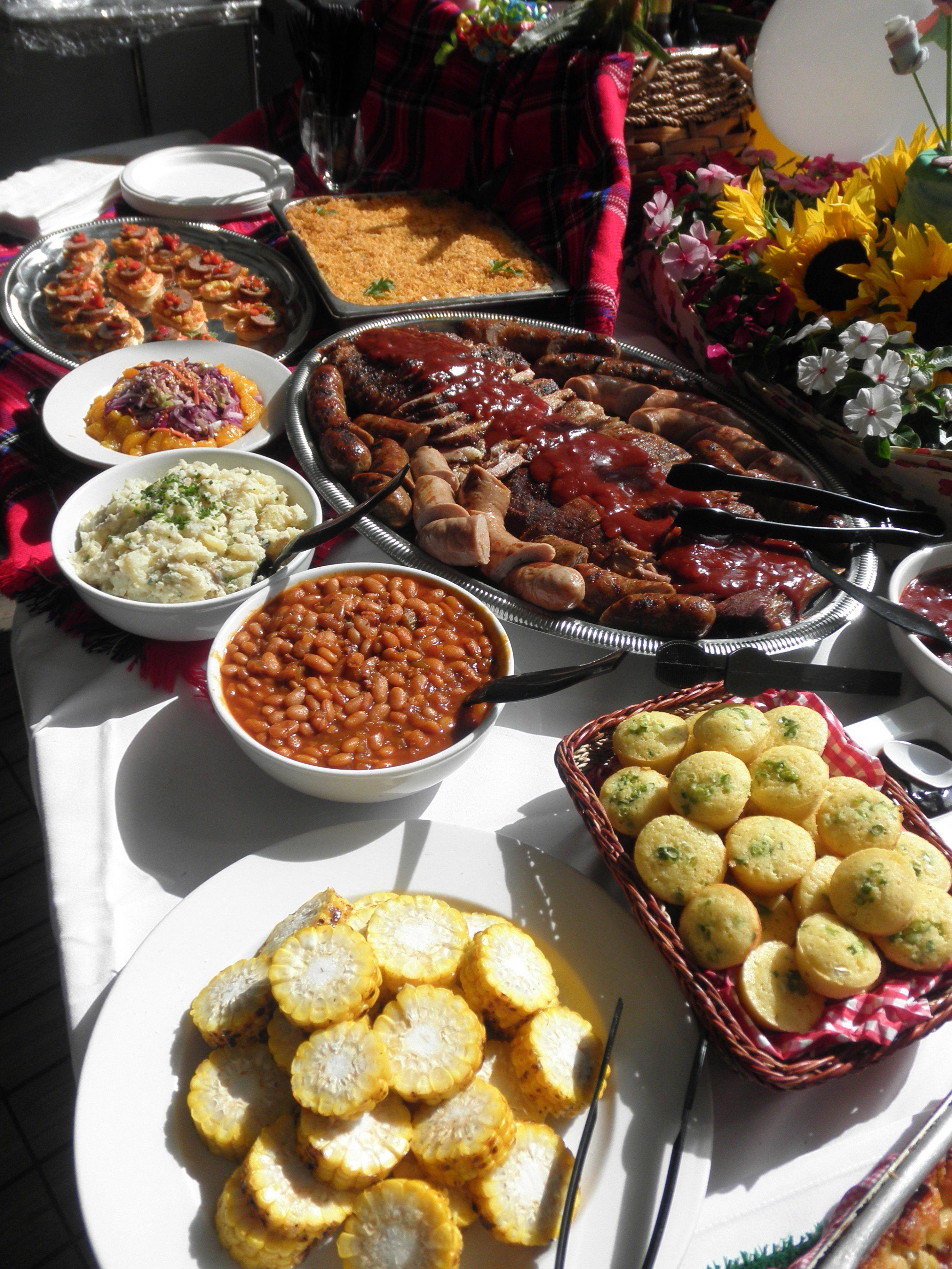 Buffet Table Outdoor Wedding Wedding Buffet Food