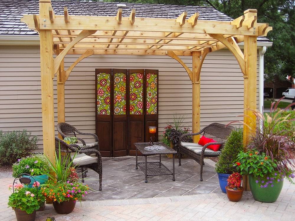 Sunjoy Wooden Trellis Arch Arbor