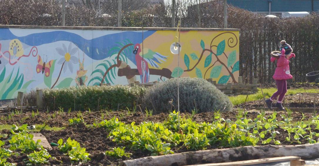 Community Mural Urban Garden