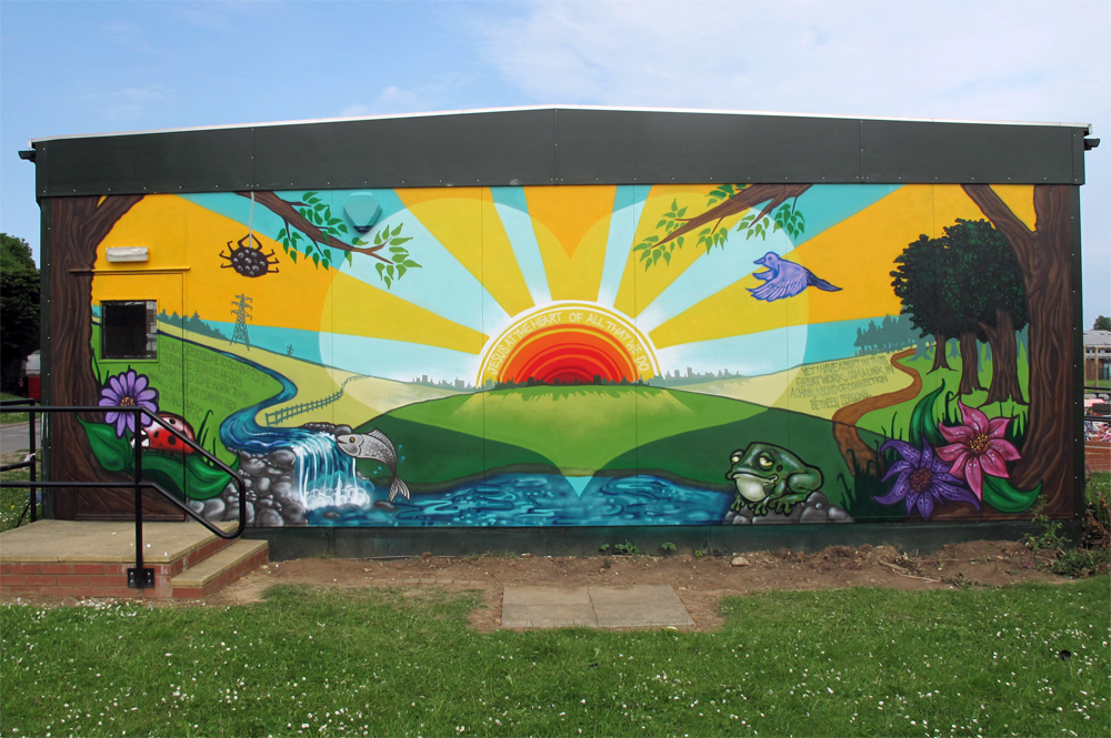 The Welcome Garden Mosaic Mural