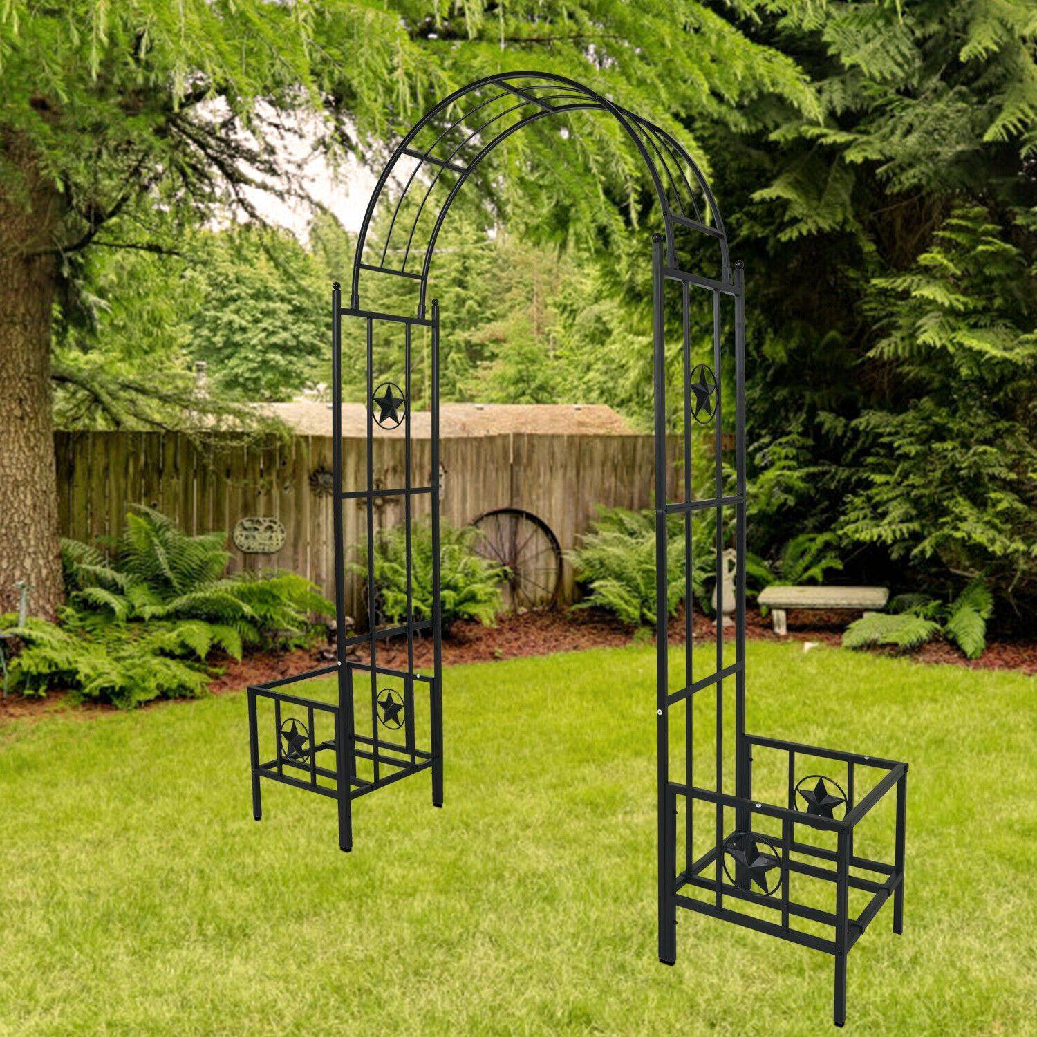 Montebello Iron Garden Arbor Trellis