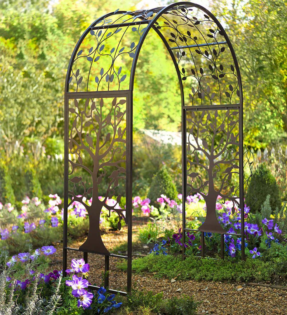 Shop Kinbor Outdoor Metal Garden Arch Garden Arbour