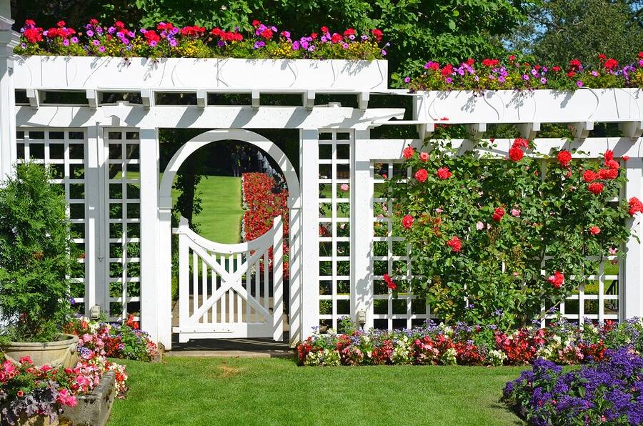 These Metal Garden Trellises