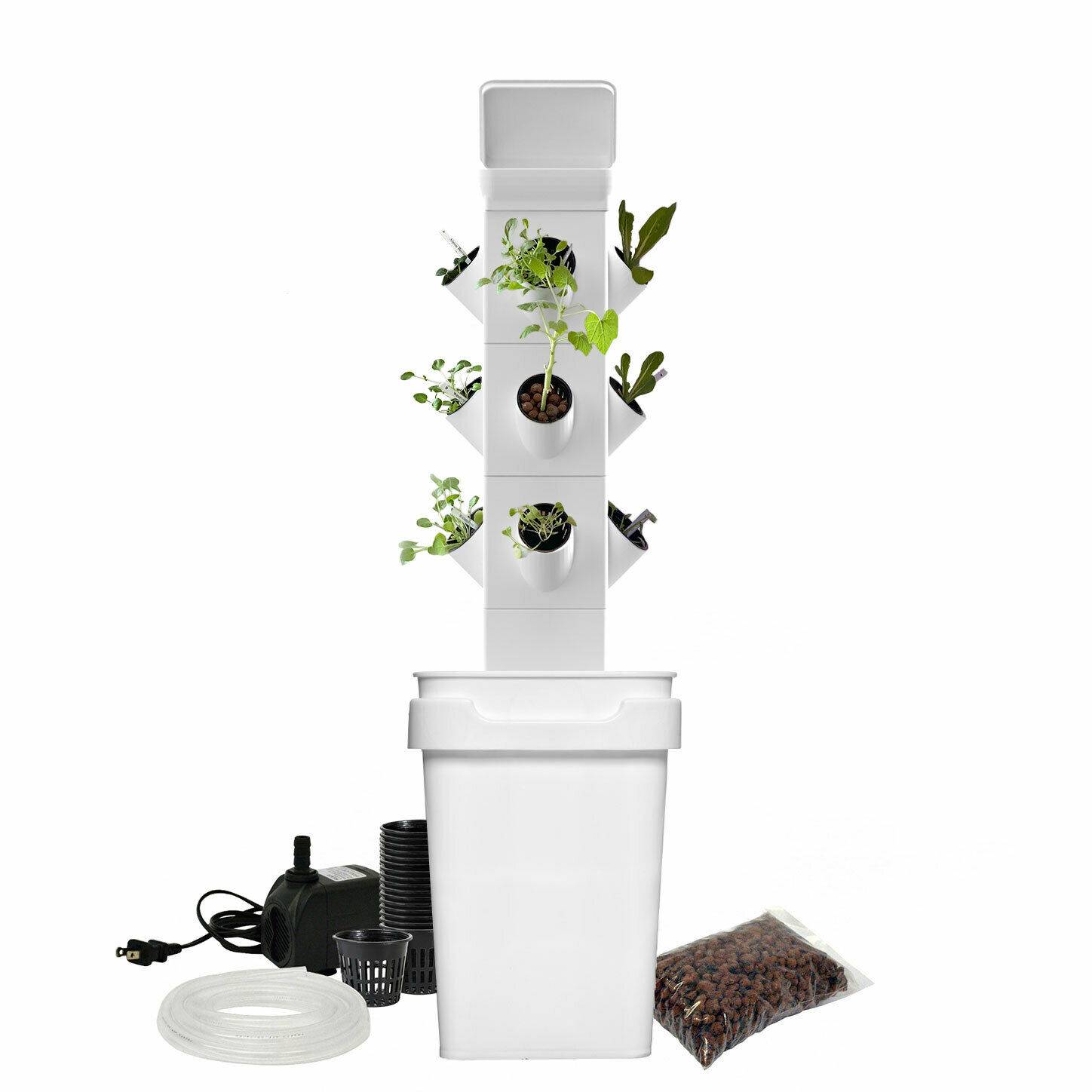 Smart Farm Vertical Hydroponic Tower Garden System Complete Grow
