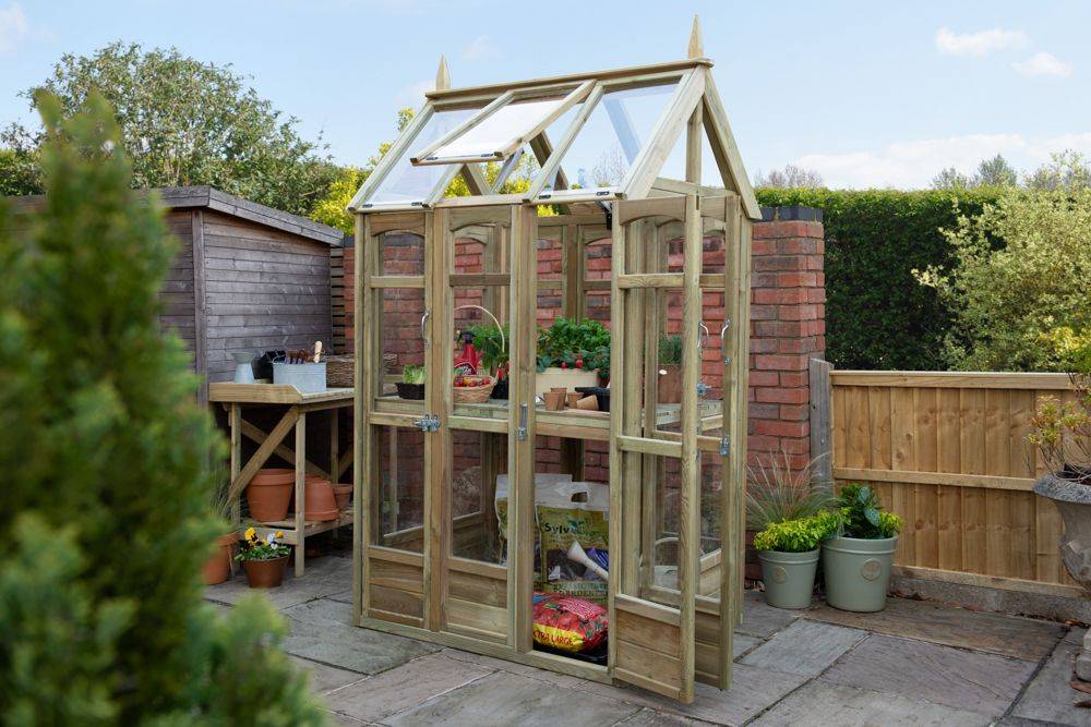 Mini Wooden Greenhouse