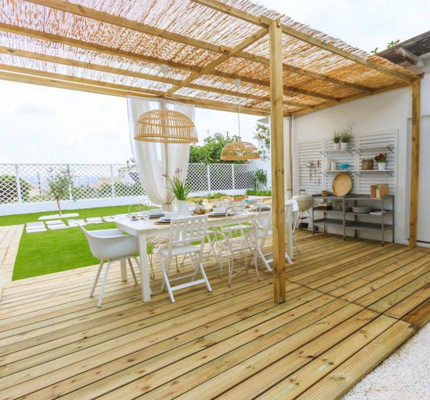 Cream Gazebo Close View Shabby Chic Garden