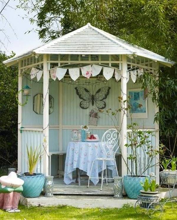 21 Shabby Chic Garden Gazebo Ideas For This Year SharonSable