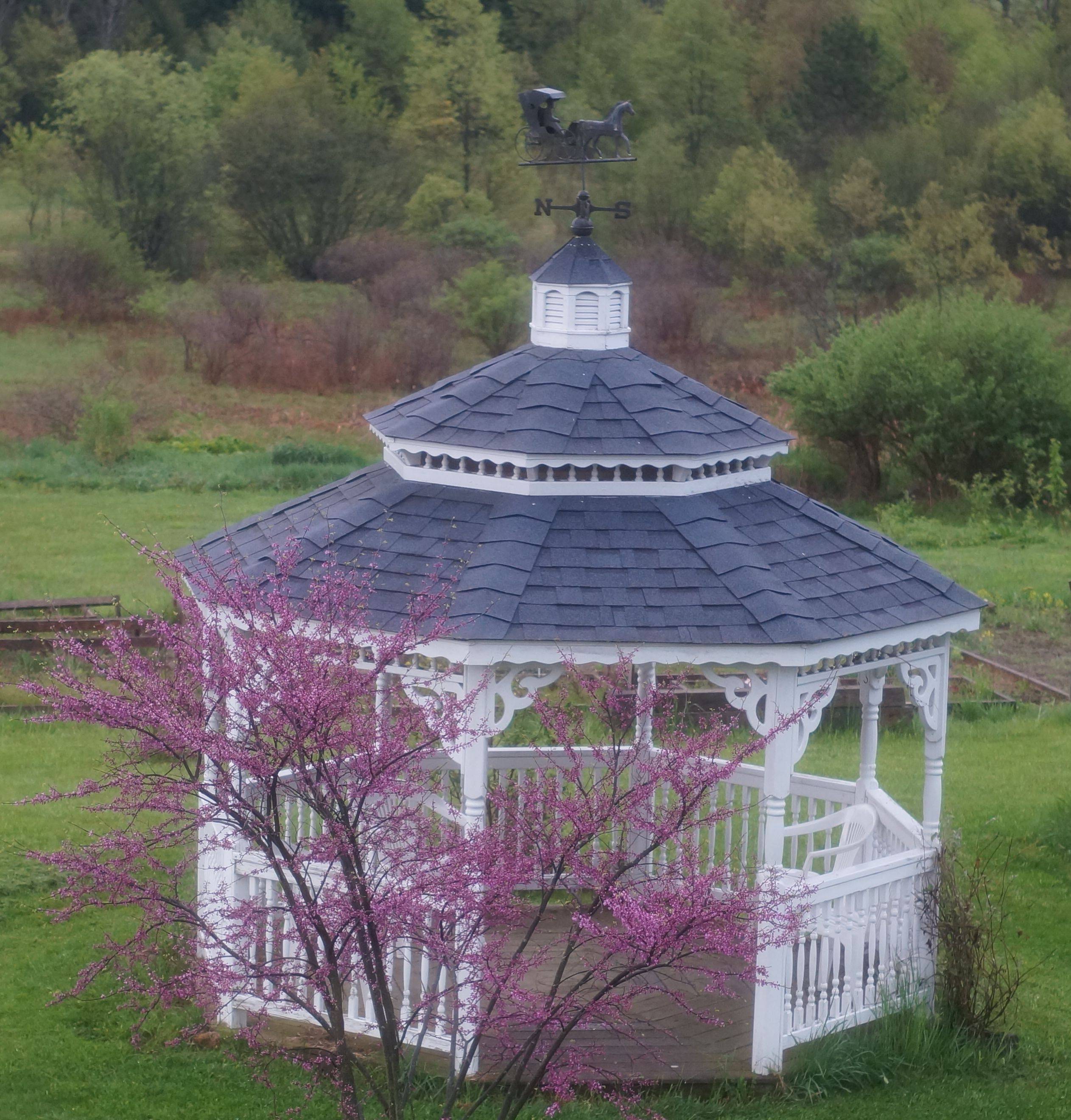 Shabby Chic Gazebo Style Pergola Satellite Dish