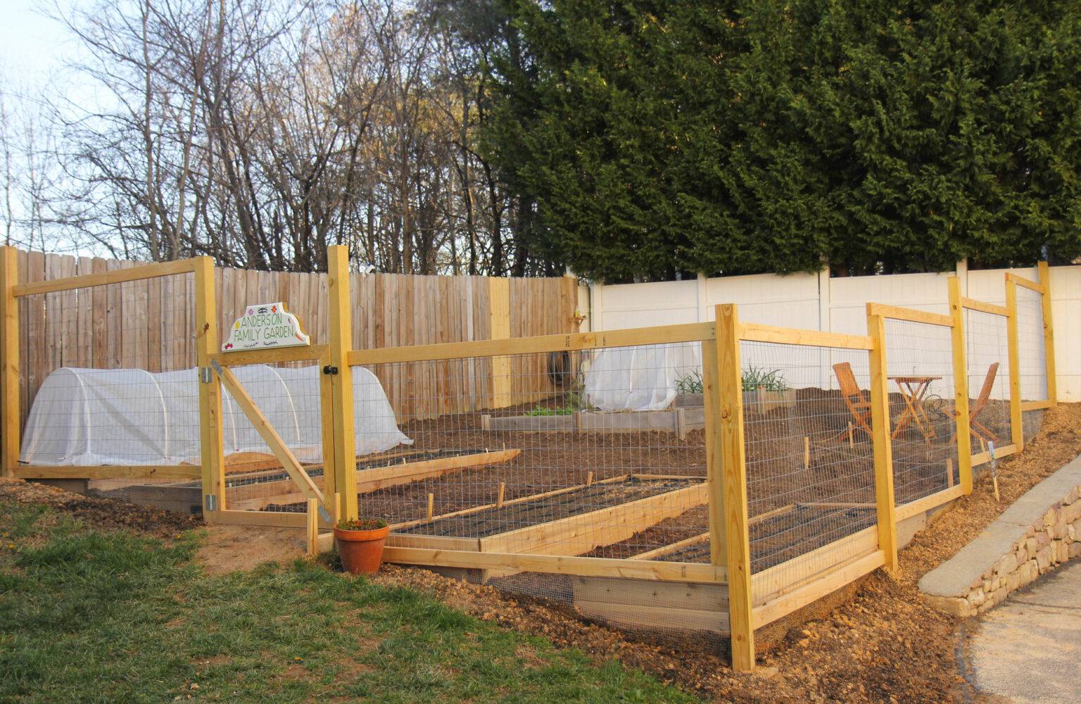 An Animal Proof Garden Fence