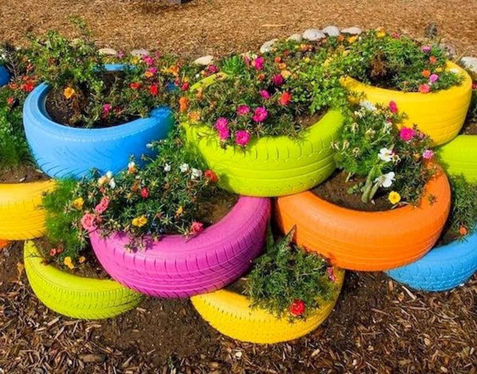 Diy Tire Planter Gardens