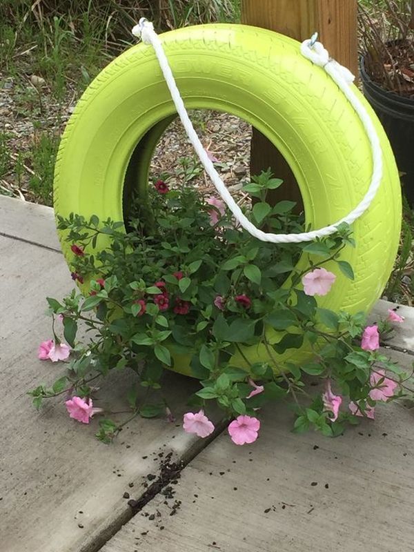 These Wonderful Tire Planters