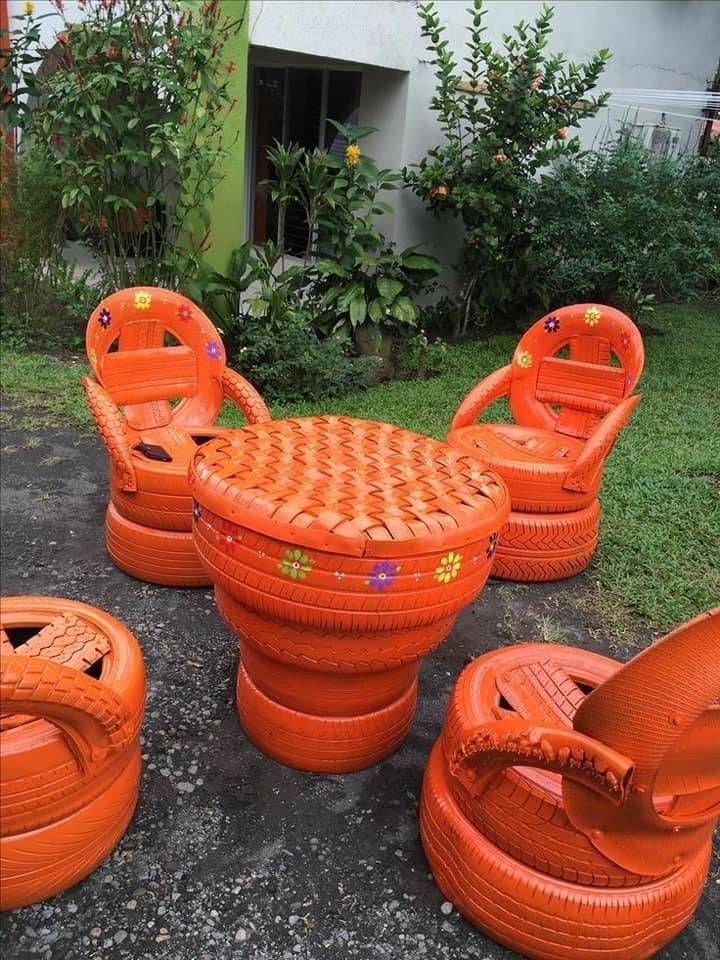 Repurposed Tires Tire Garden