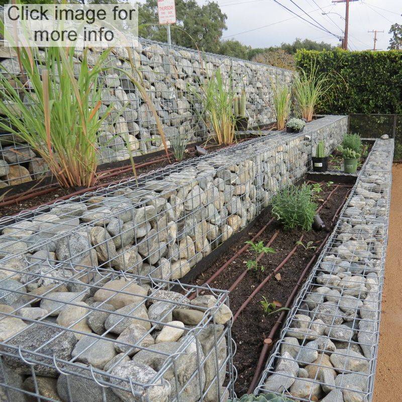A Massive Elevated And Round Gabion Garden Creative Ideas