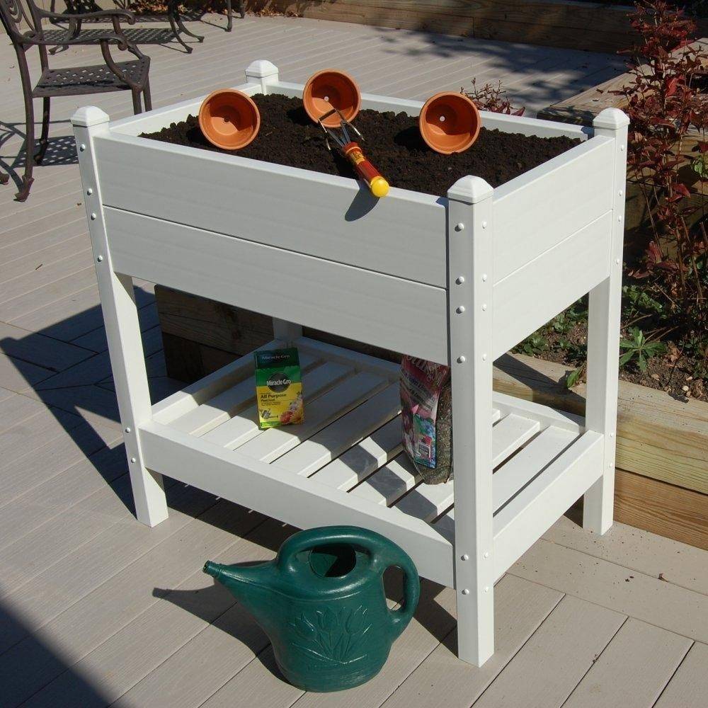 White Vinyl Planter Box