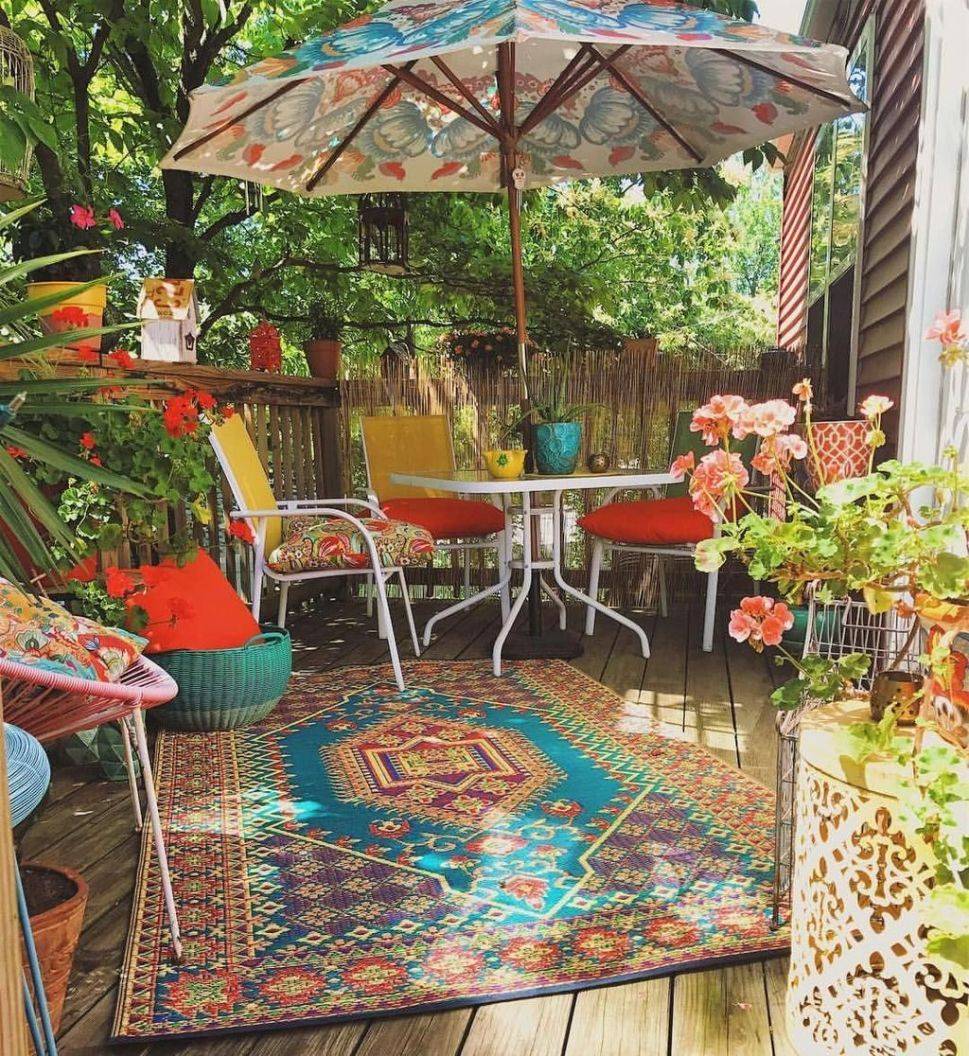Cute Bohemian Garden Design Ideas