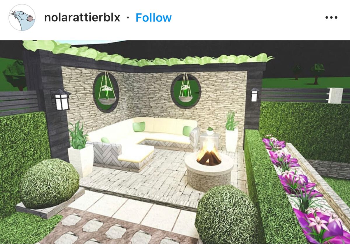 Bloxburg Garden Design Ideas