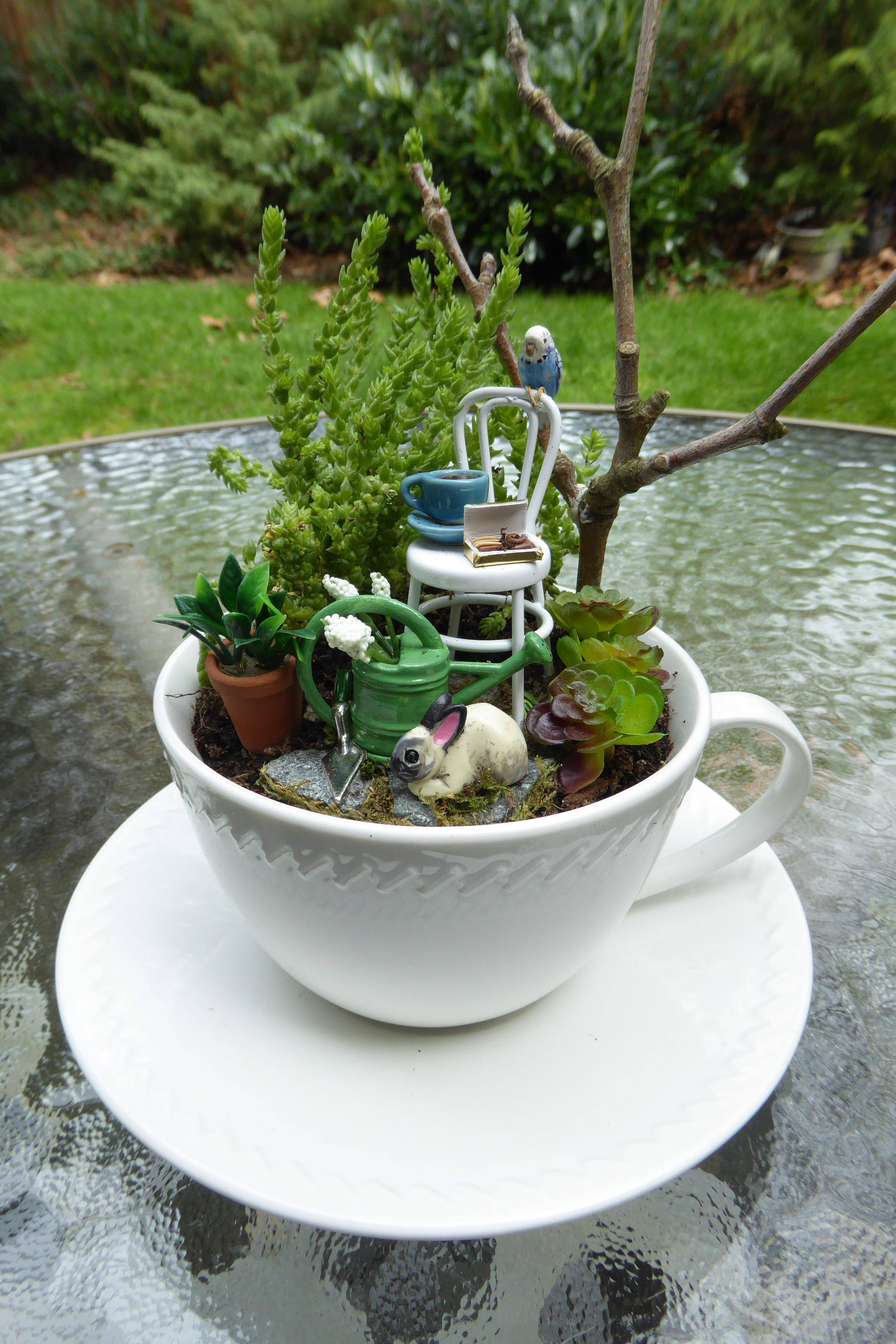 Cute Teacup Mini Gardens Ideas