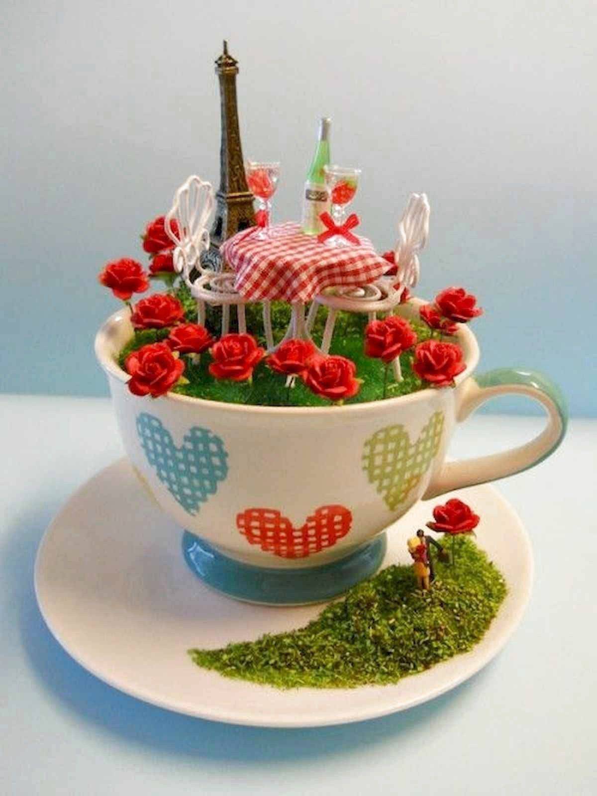 Diy Summer Garden Teacup Fairy Garden Ideas
