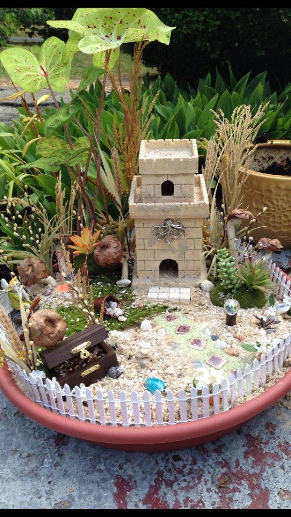 Beach Themed Fairy Garden