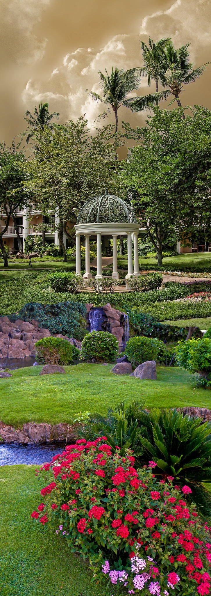 Nice Gazebo Backyard Garden Landscaping Design Ideas