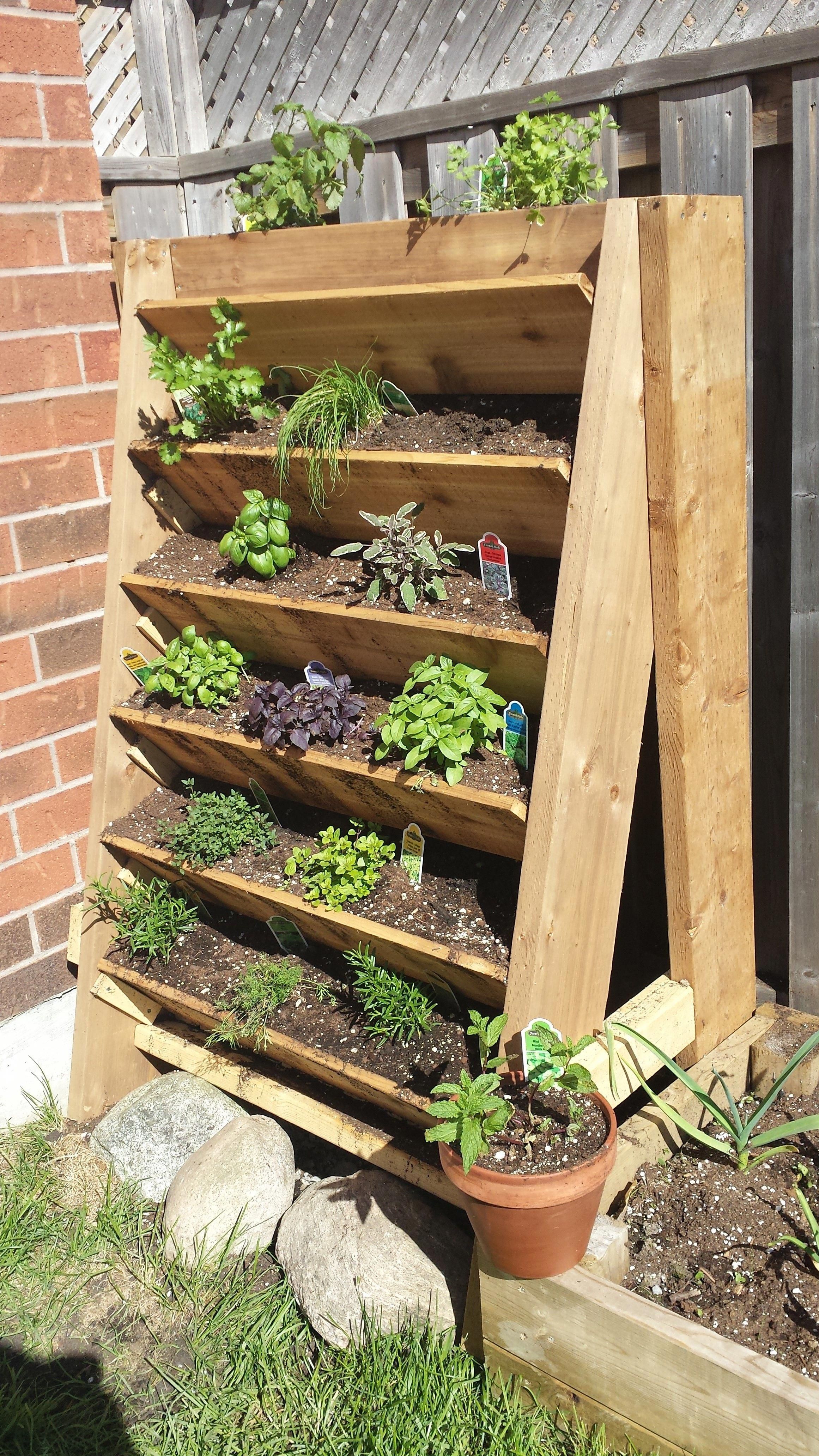 Vertical Herb Garden Vertical Herb Garden