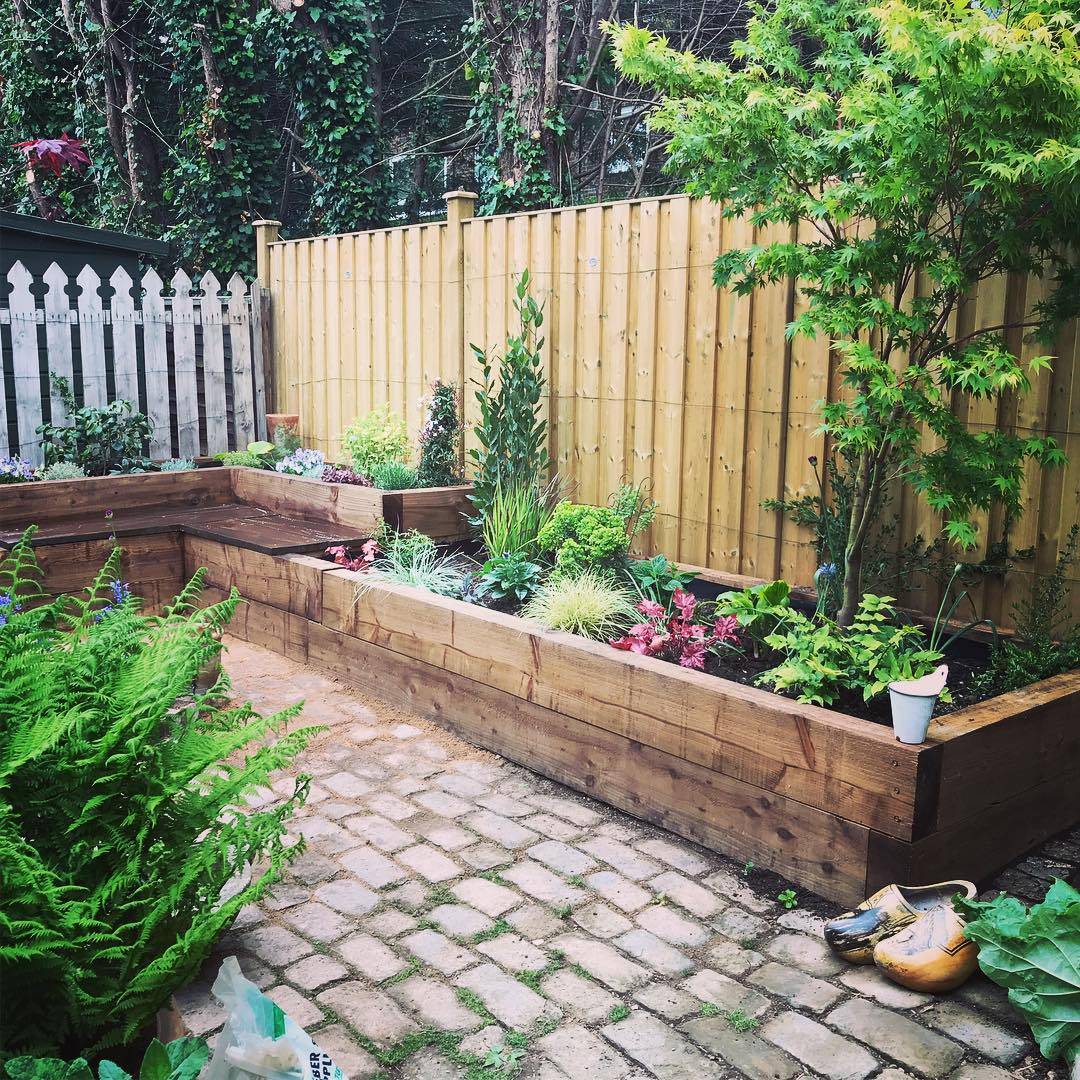 Garden Diy Railway Sleepers Project