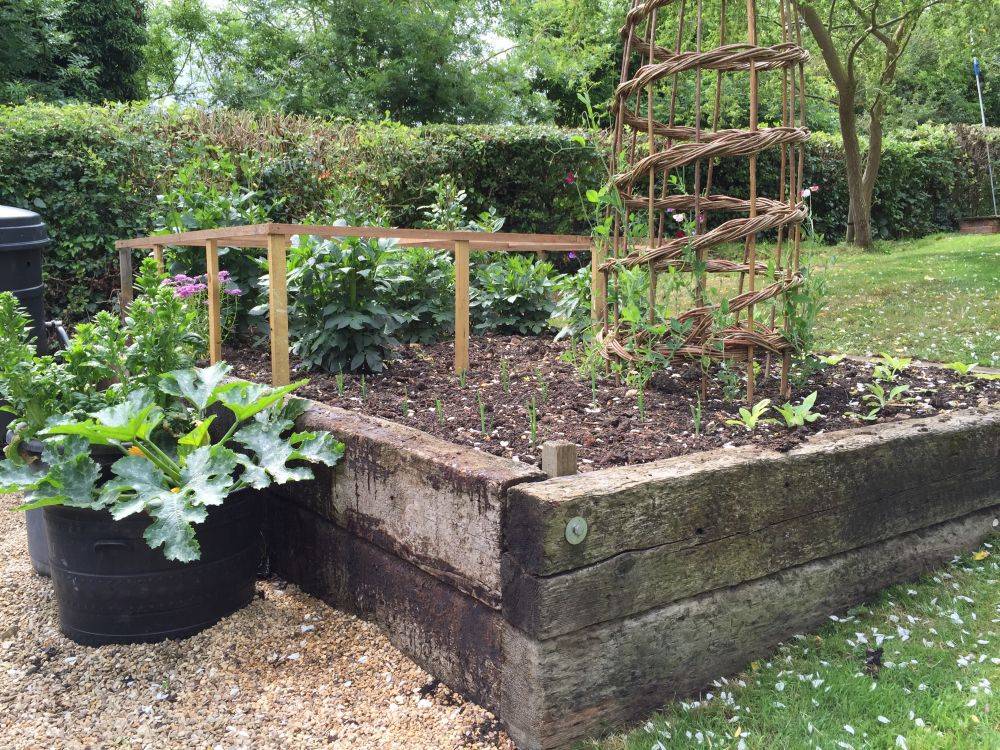 Garden Diy Railway Sleepers Project