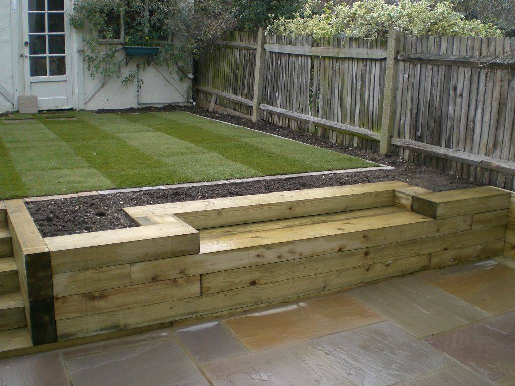 New Railway Sleeper Raised Garden Beds