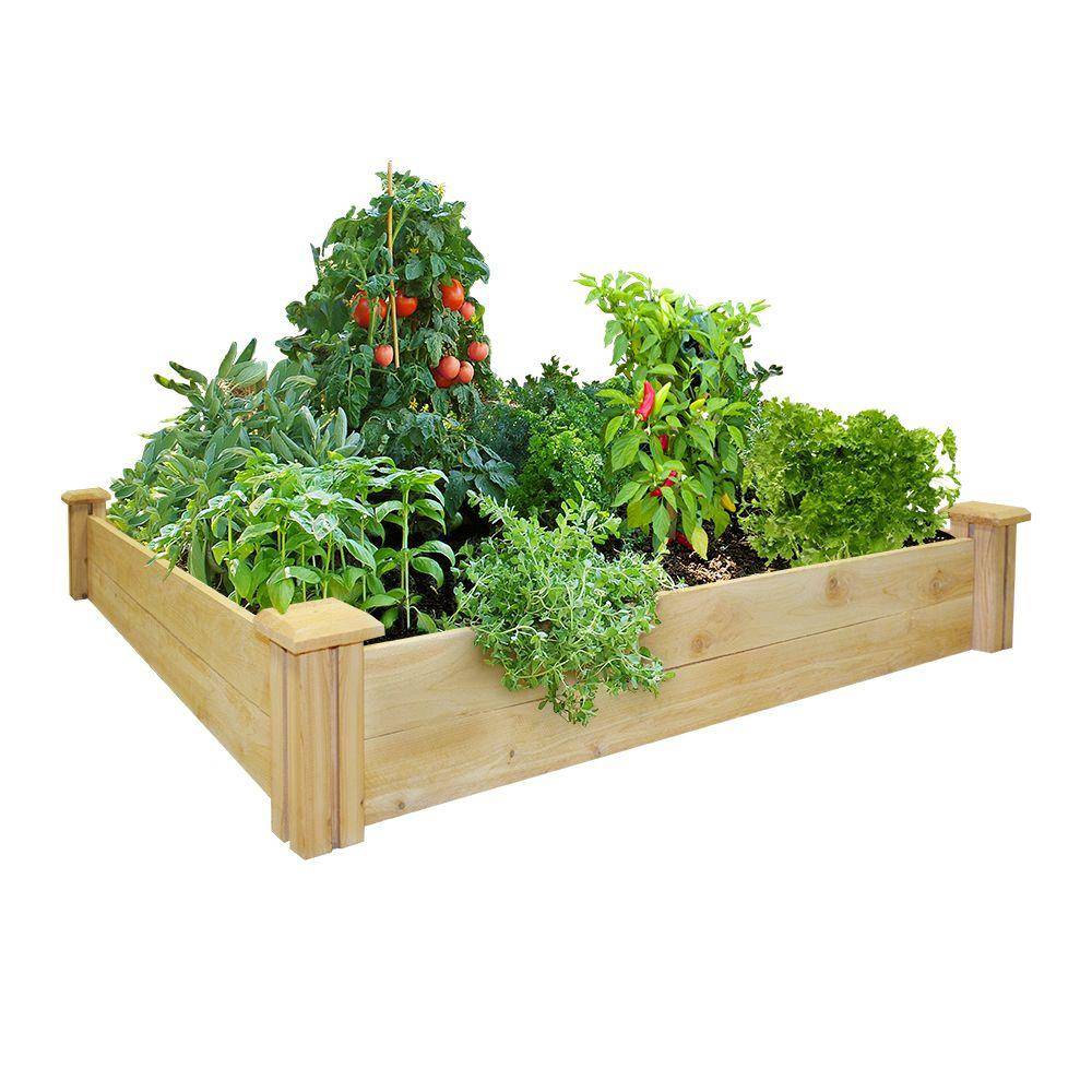 Raised Garden Bed Wdeer Fence