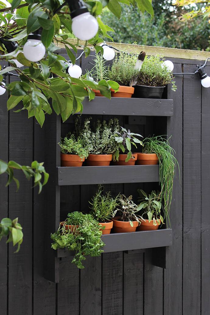 Unique Hanging Herb Garden Backyard Landscaping Designs
