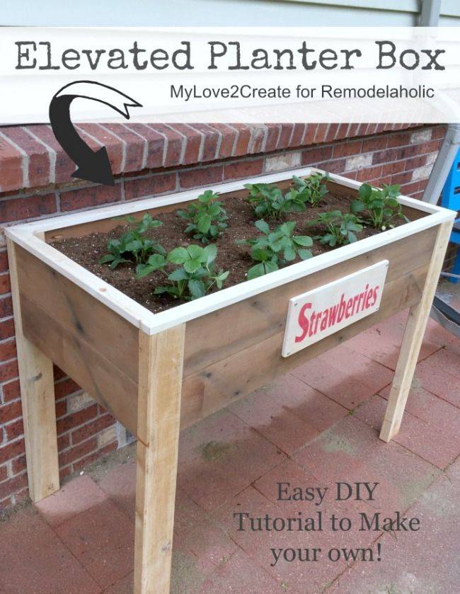 Simple Diy Wooden Raised Planter